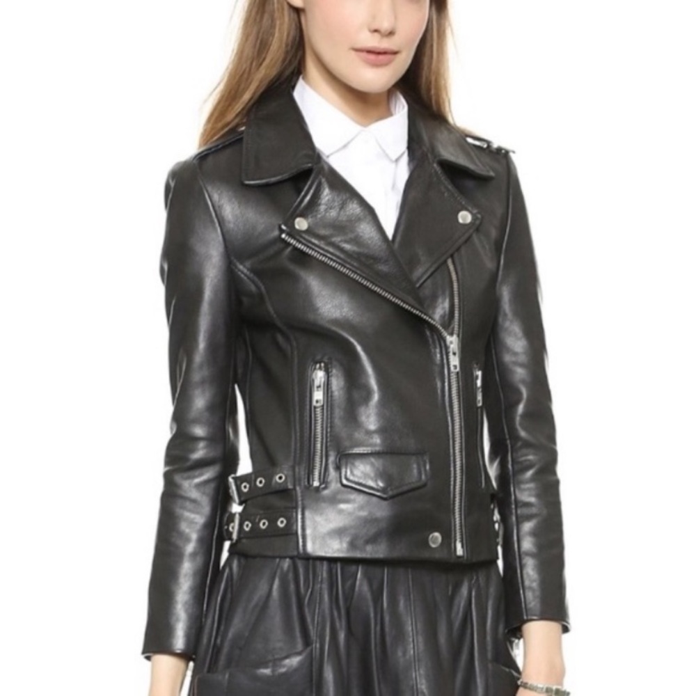 OAK Leather Black Rider Jacket